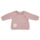 Trousseau bébé prématuré : brassière, bonnet, chaussons, couverture laine mérinos - rose