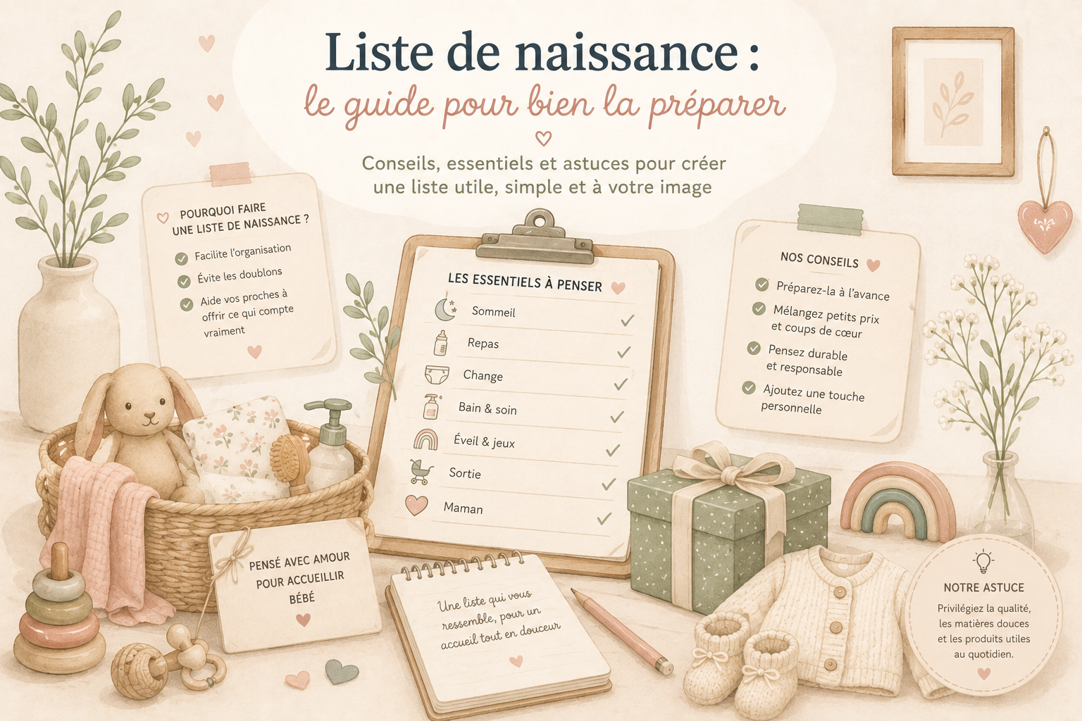 Liste de naissance complète : le guide expert pour ne rien oublier
