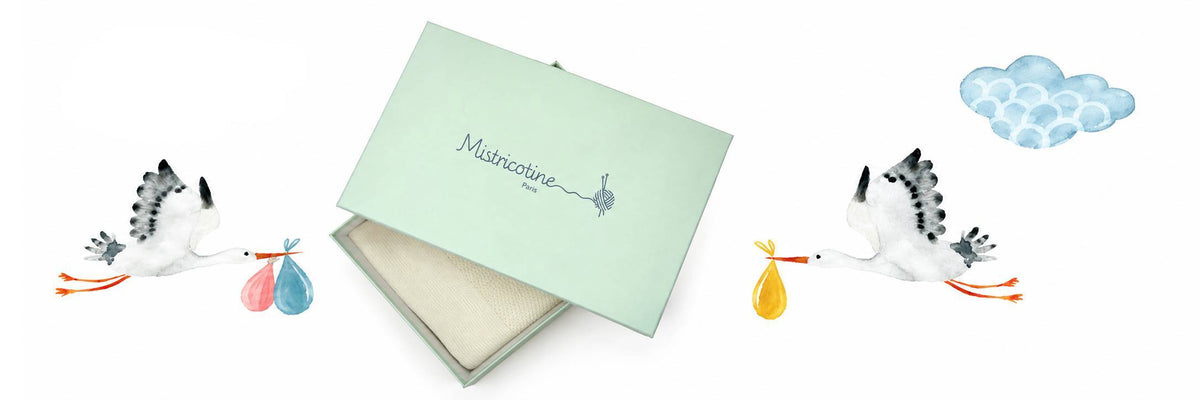 Coffret cadeau de naissance Mistricotine