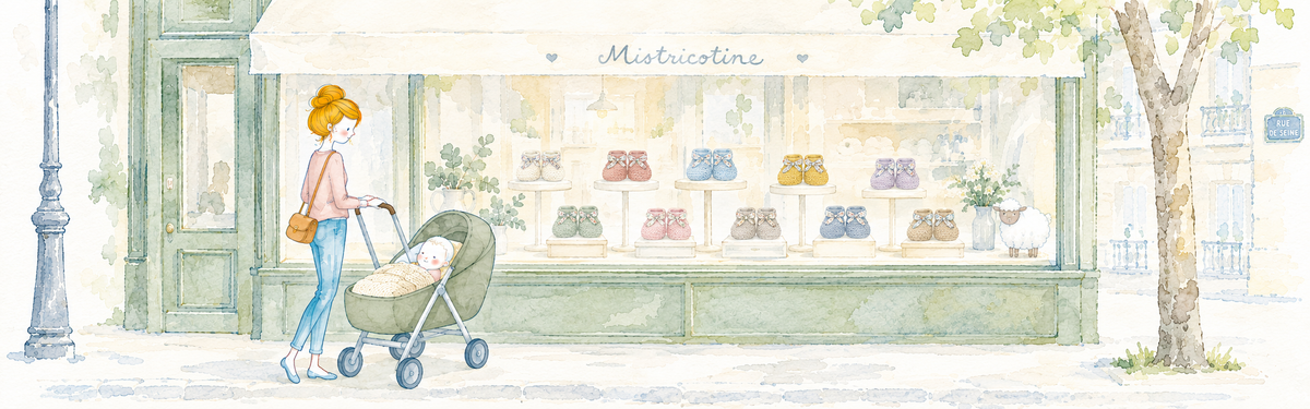 Collection bonnets et chaussons Mistricotine