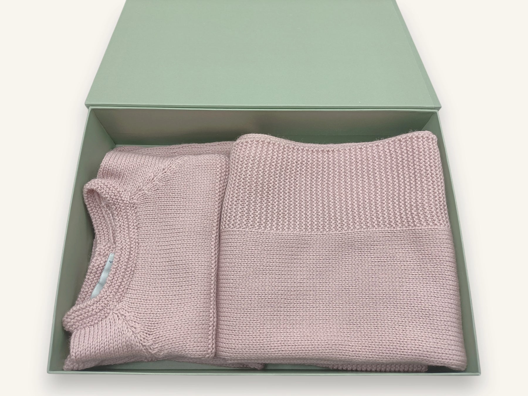 Ensemble bébé laine mérinos - BabyChoupi rose