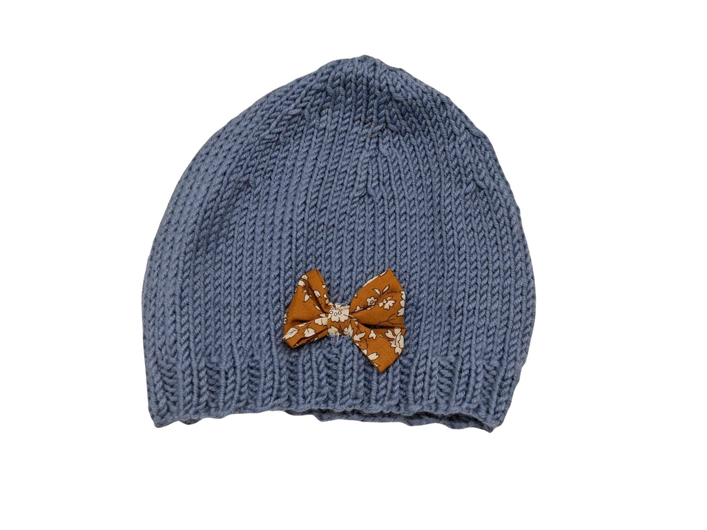 Ensemble bébé en laine mérinos - Emma bleu