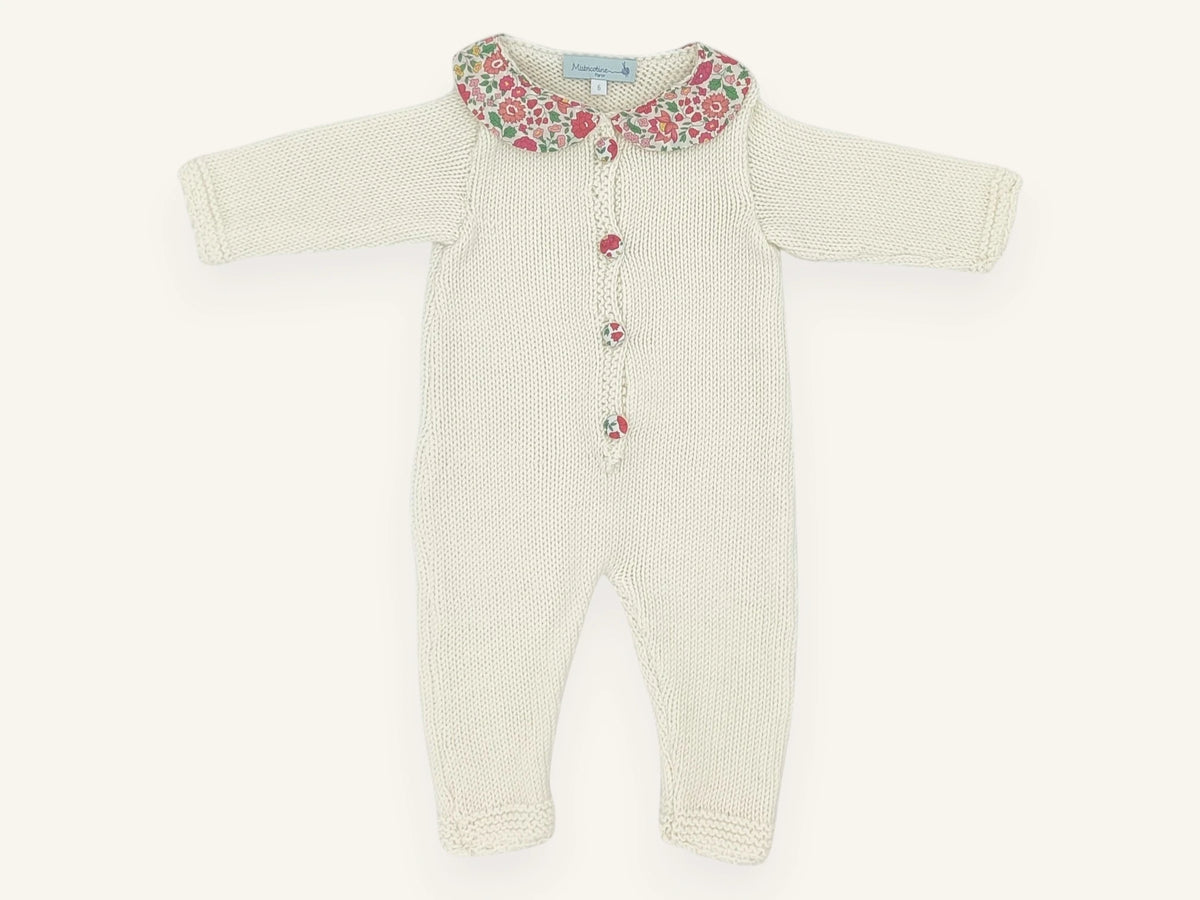 Combinaison bébé laine mérinos - Charlotte