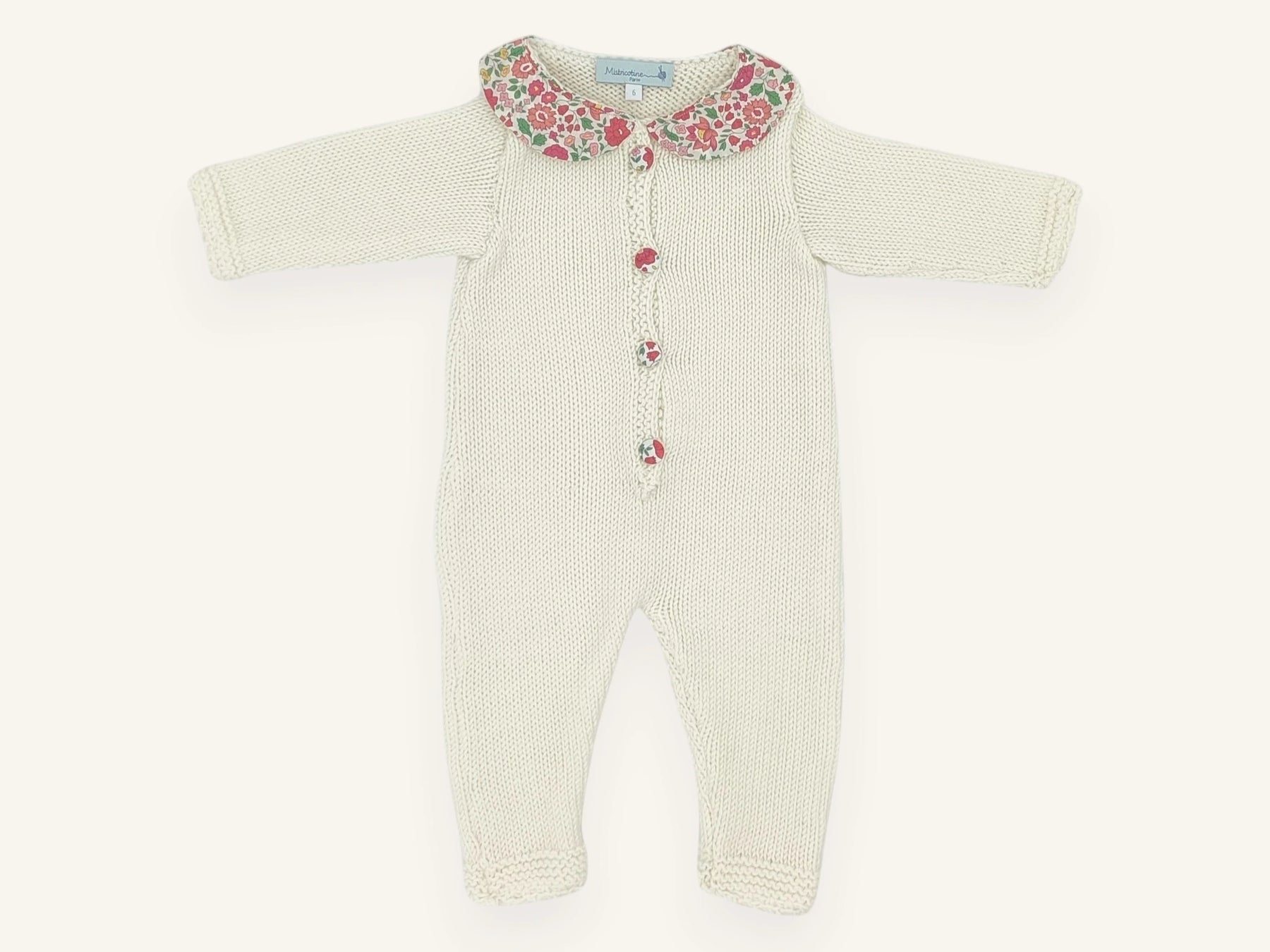 Combinaison bébé laine mérinos - Charlotte
