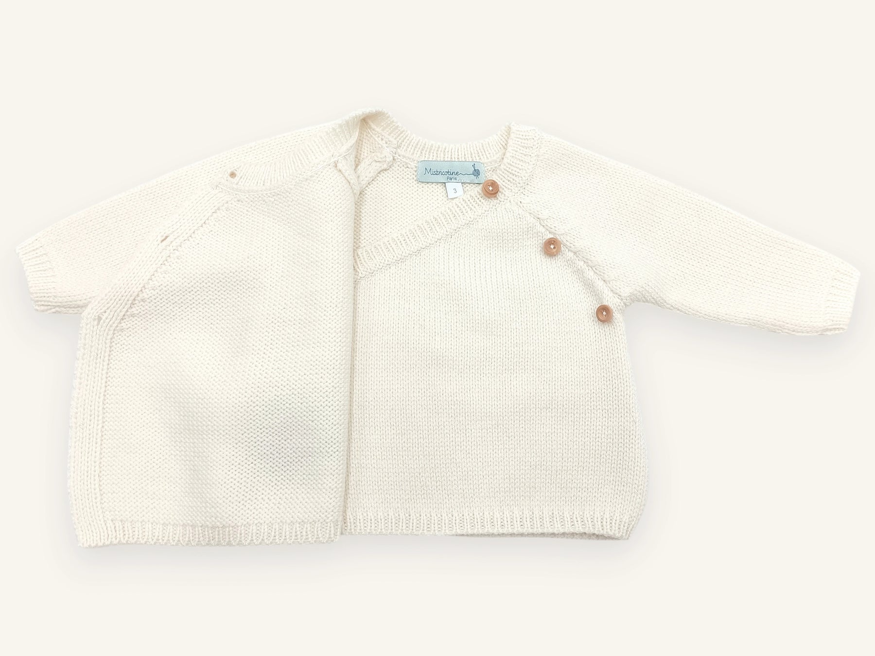 Brassière bébé laine mérinos Dadou