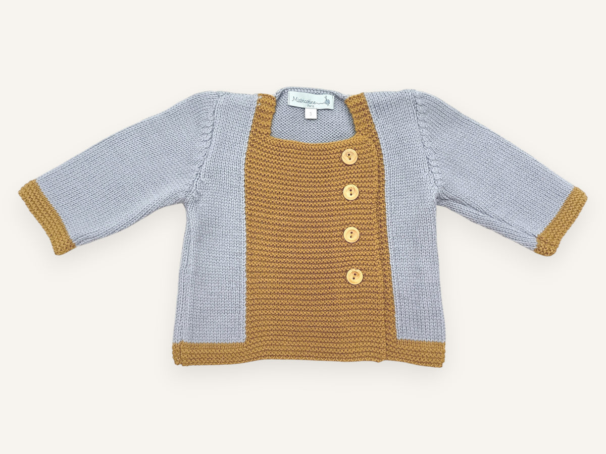 Baby-Strickjacke Tichat aus Merinowolle