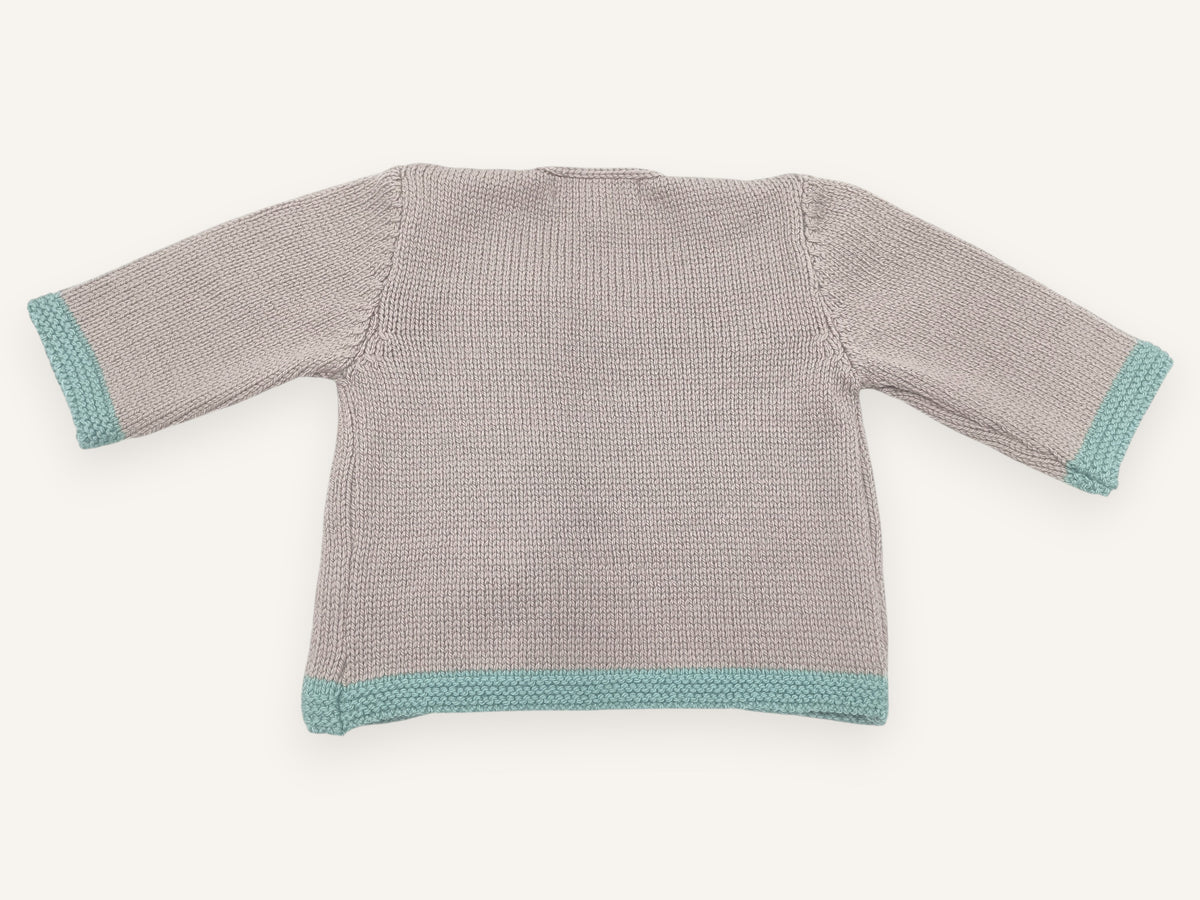Baby-Strickjacke Tichat aus Merinowolle