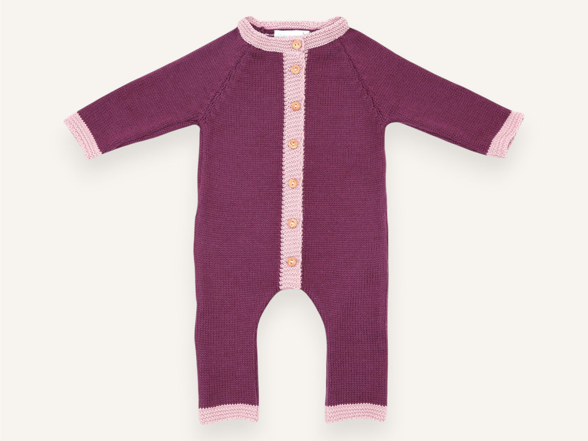 Baby-Overall Inès aus Merinowolle