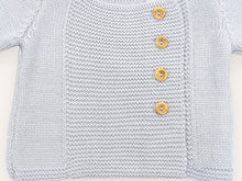 Merino wool newborn outfit – Harmonie grey & golden brown