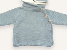 Babyjasje met capuchon Nono – babyuitzet merinowol