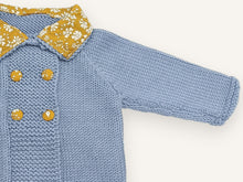 Merino Wool Baby Jacket Emma — Hand-Knit in France