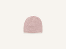 Baby hat in pink merino wool, Made in France