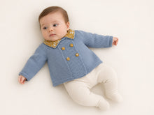Merino Wool Baby Jacket Emma — Hand-Knit in France