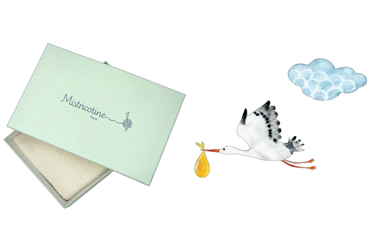 Coffret cadeau de naissance Mistricotine mobile