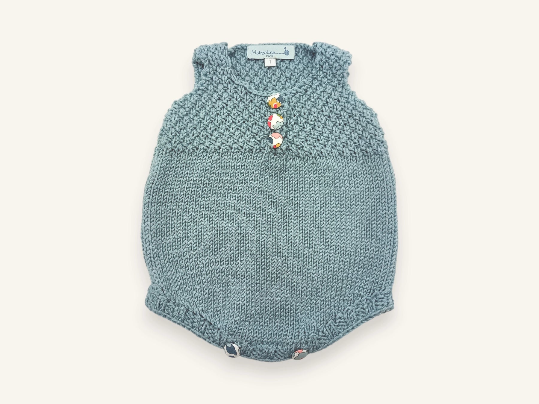 Barboteuse bébé en tricot
