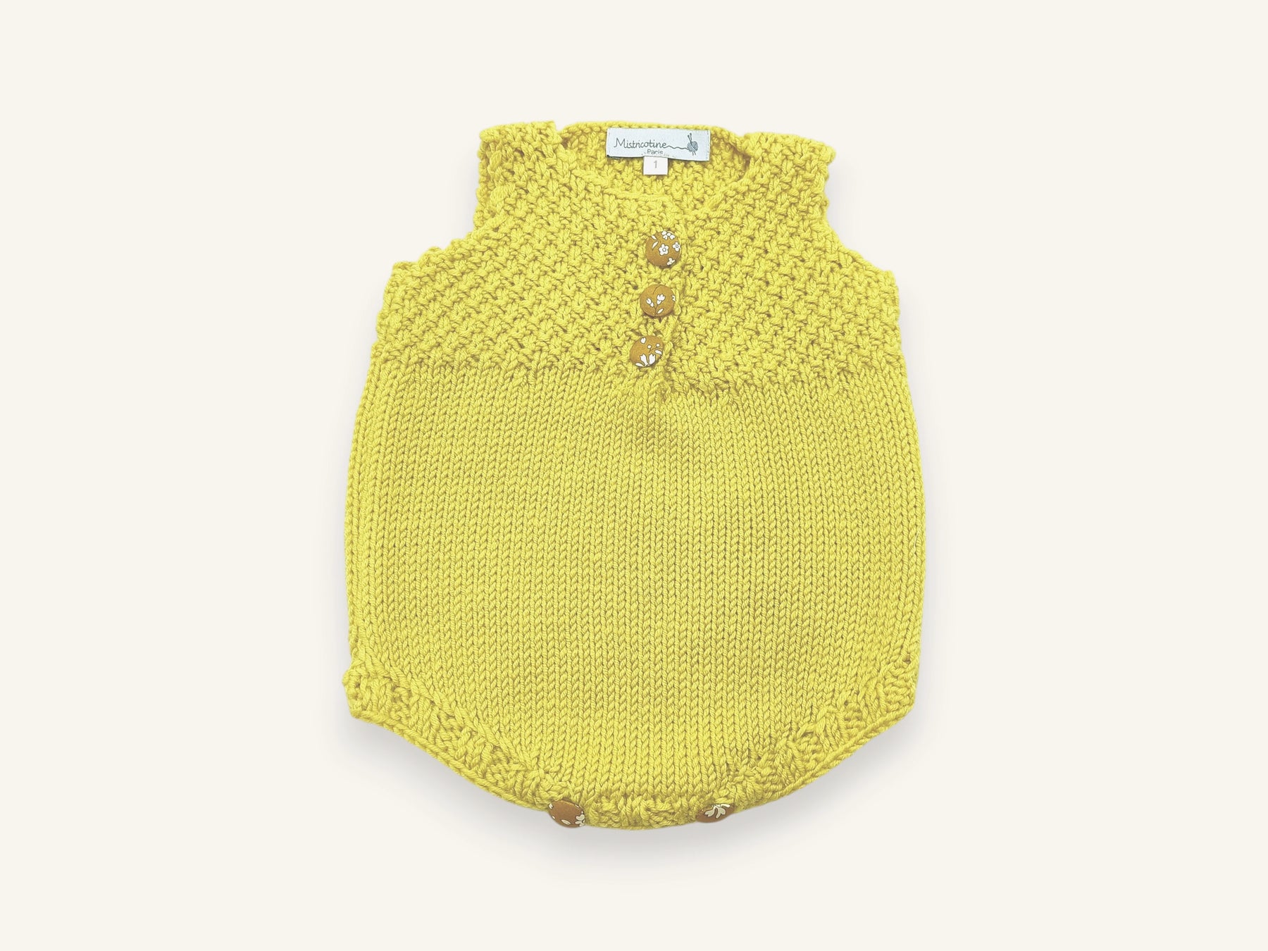 Barboteuse bébé en tricot