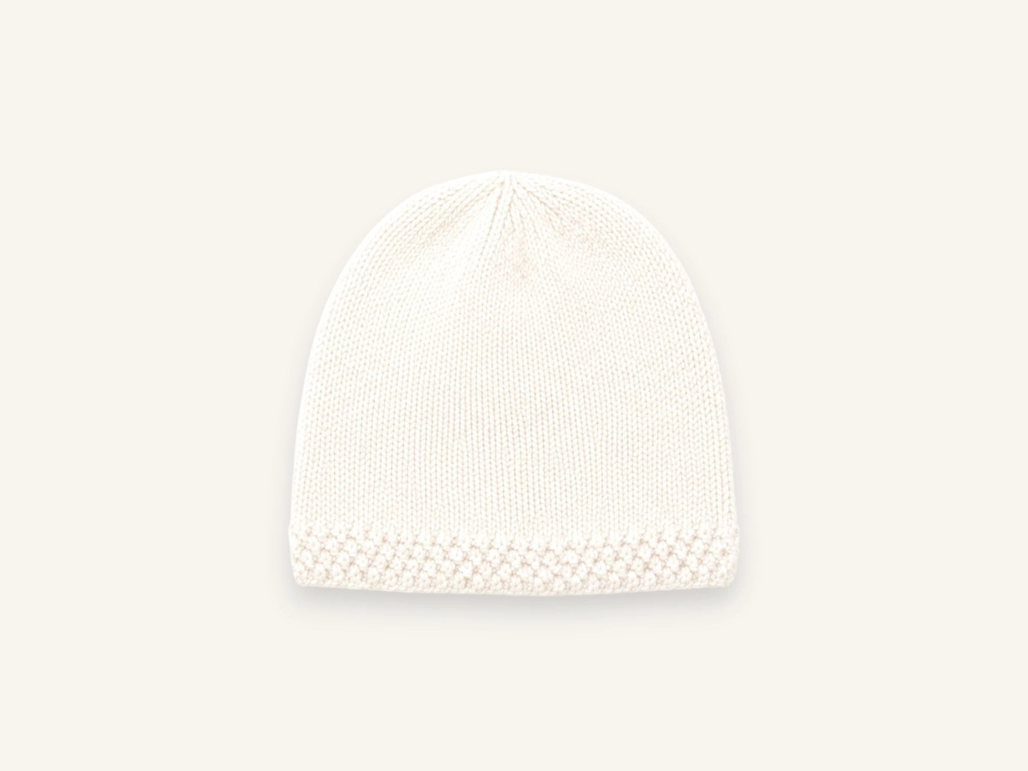 Trousseau de naissance laine mérinos - Bonheur écru