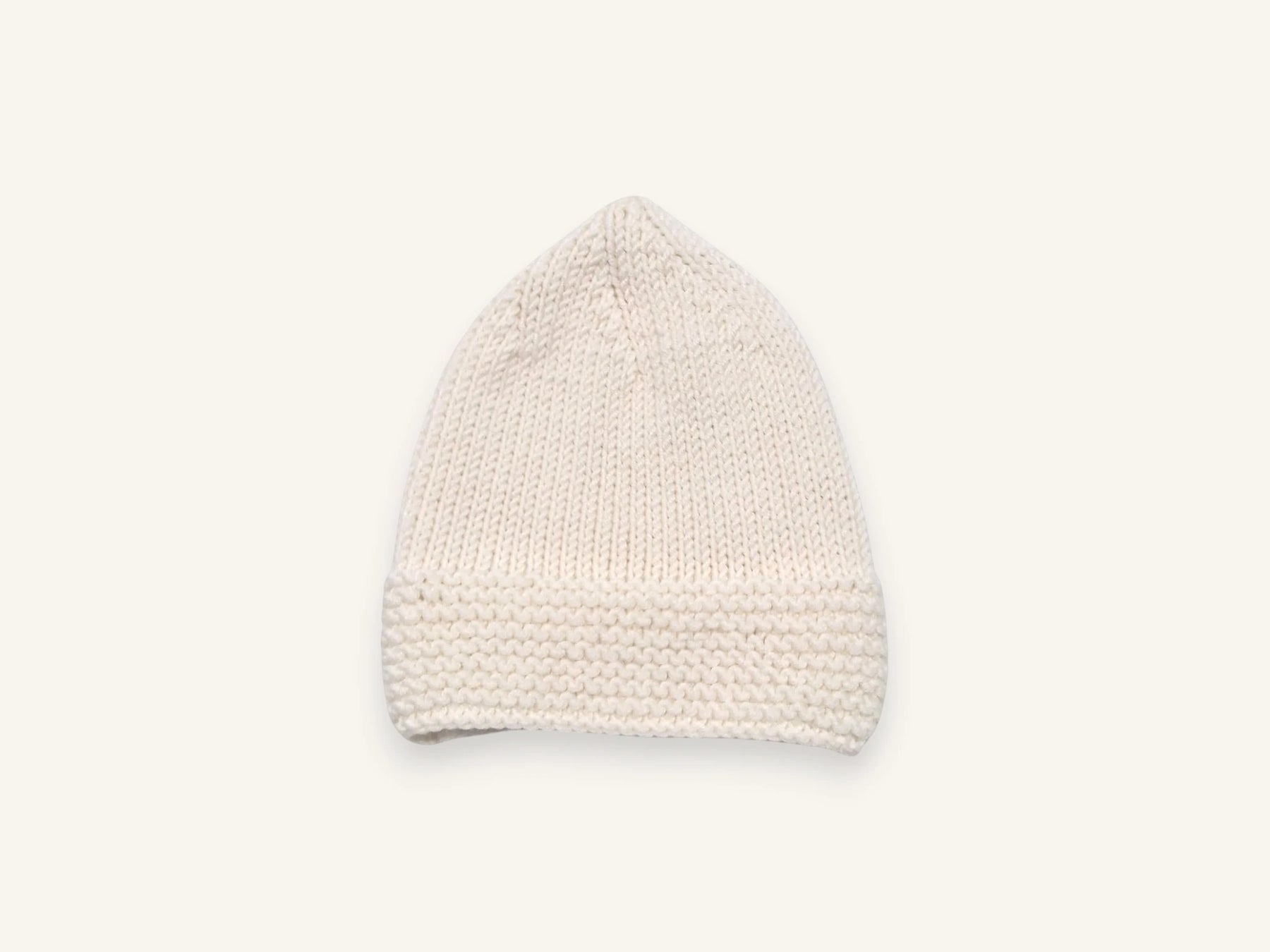 Trousseau de naissance tricot laine mérinos - Chouchou écru