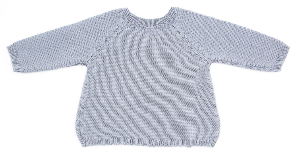 Brassière préma Dadou gris-bleu laine mérinos