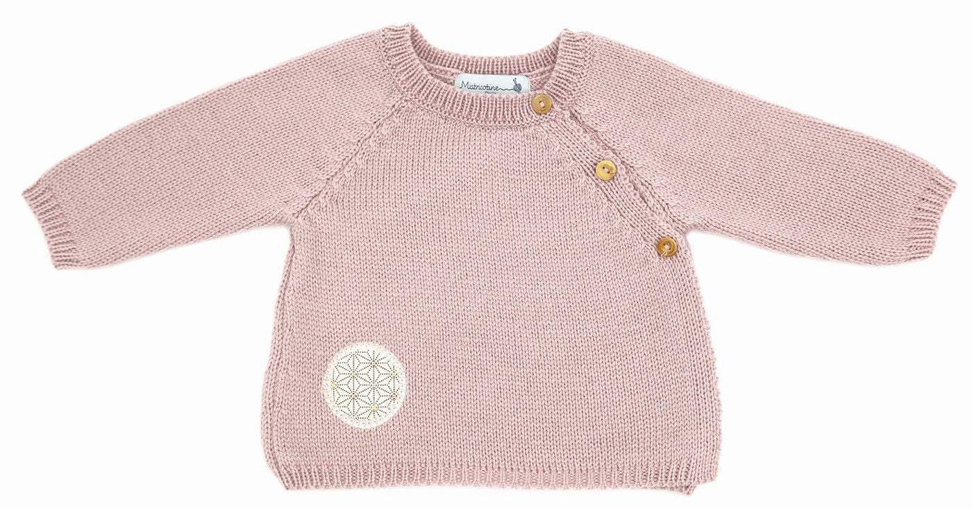 Trousseau prématuré laine mérinos - Joie rose