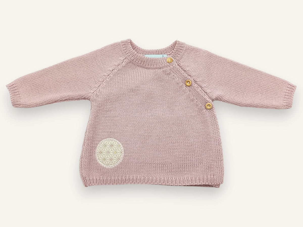 Didou merino wool preemie bra - Rose