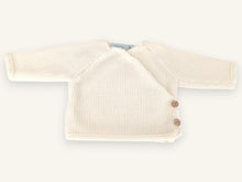 Trousseau de naissance tricot laine mérinos - Chouchou écru