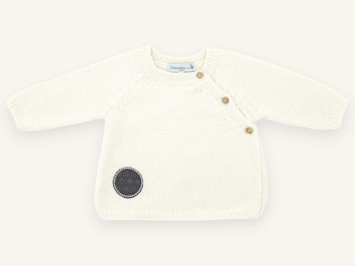 Brassière bébé laine mérinos Dadou