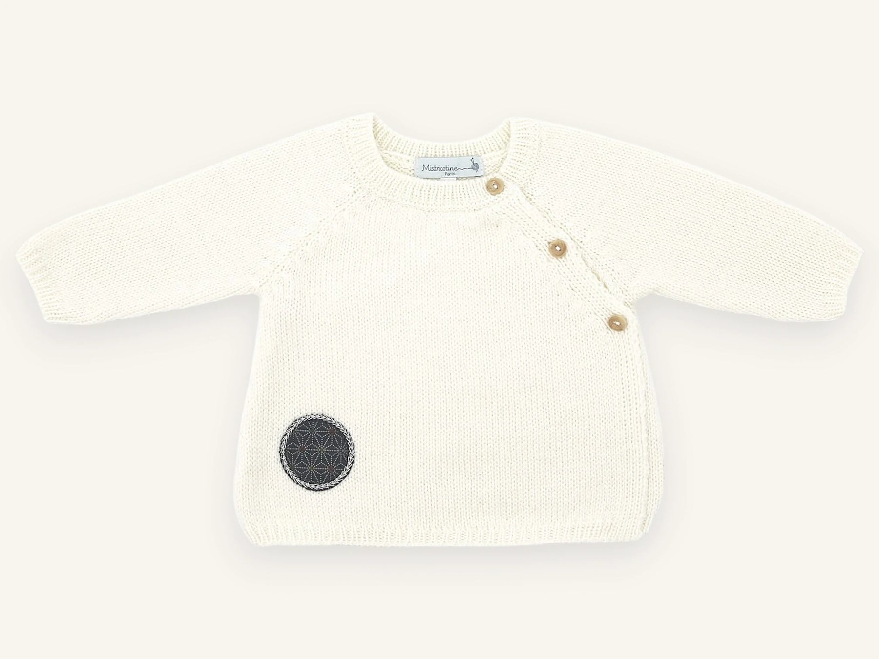 Brassière bébé laine mérinos Dadou