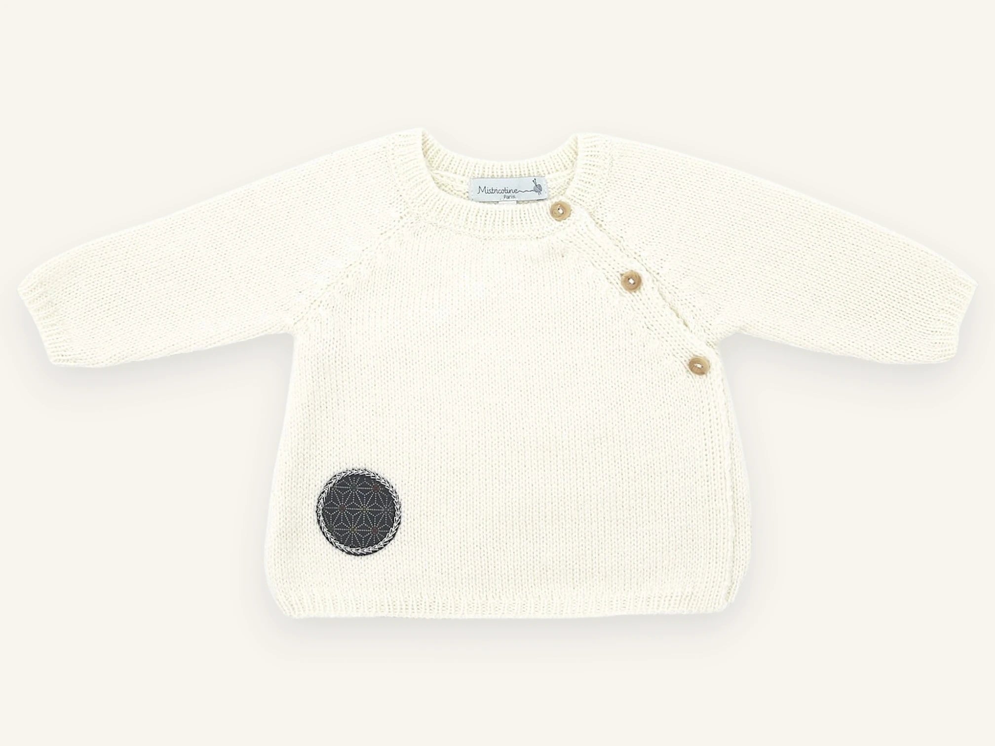 Brassière bébé laine mérinos Dadou