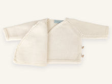 Trousseau de naissance tricot laine mérinos - Chouchou écru