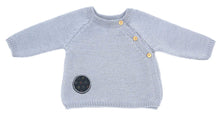 Coffret vêtements prématuré en laine mérinos – Babychou gris-bleu