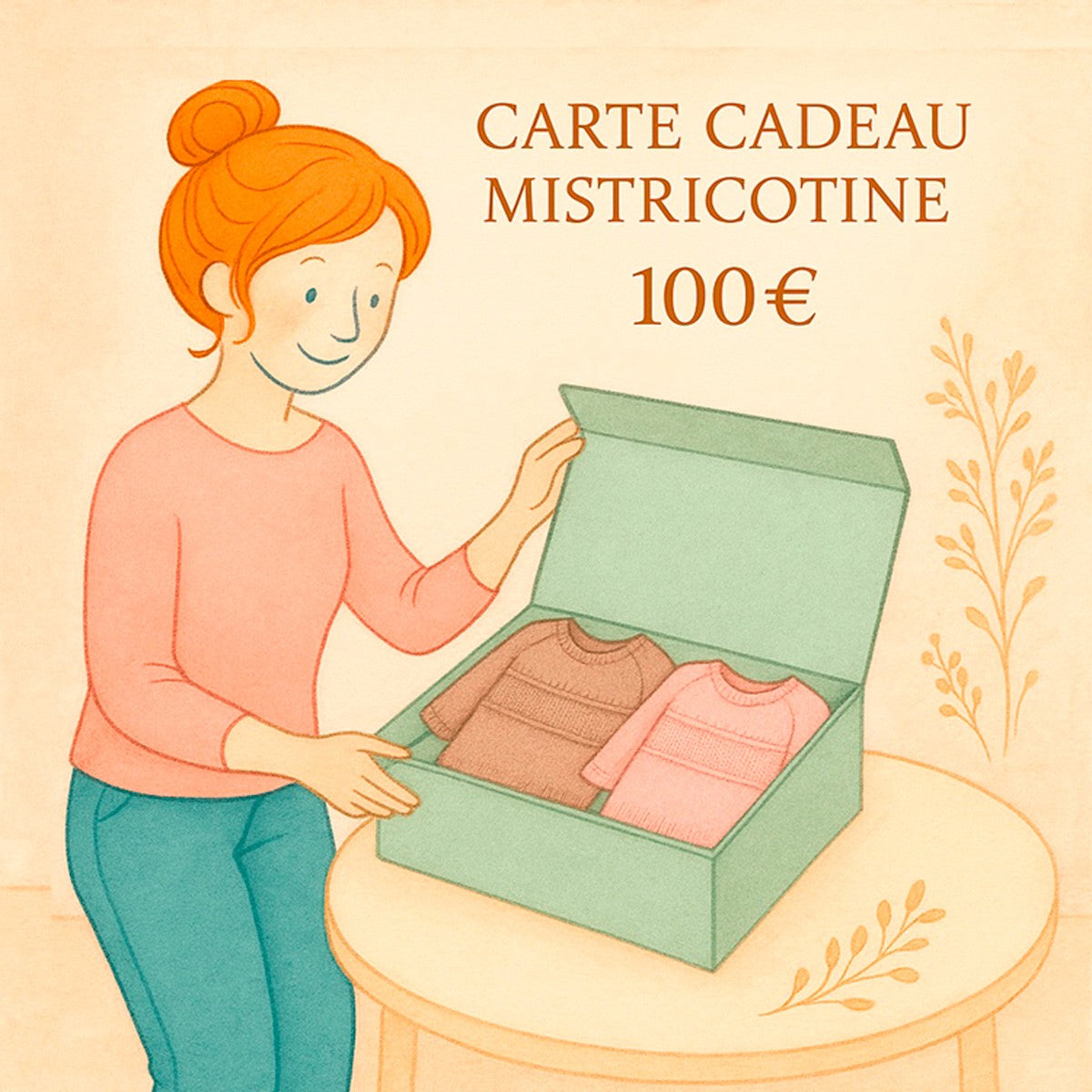 Carte-cadeau MISTRICOTINE - 100 €