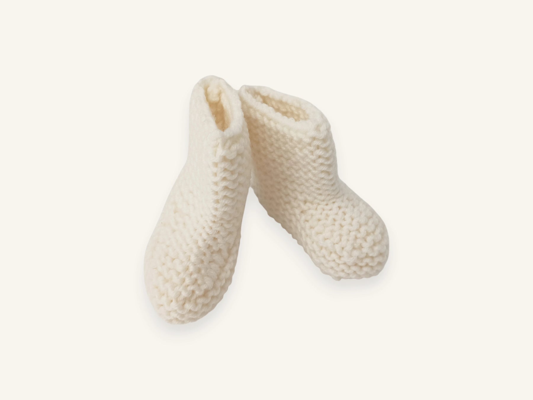 Trousseau de naissance tricot laine mérinos - Chouchou écru