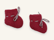 Coffret chaussons bébé laine - Rose & Framboise