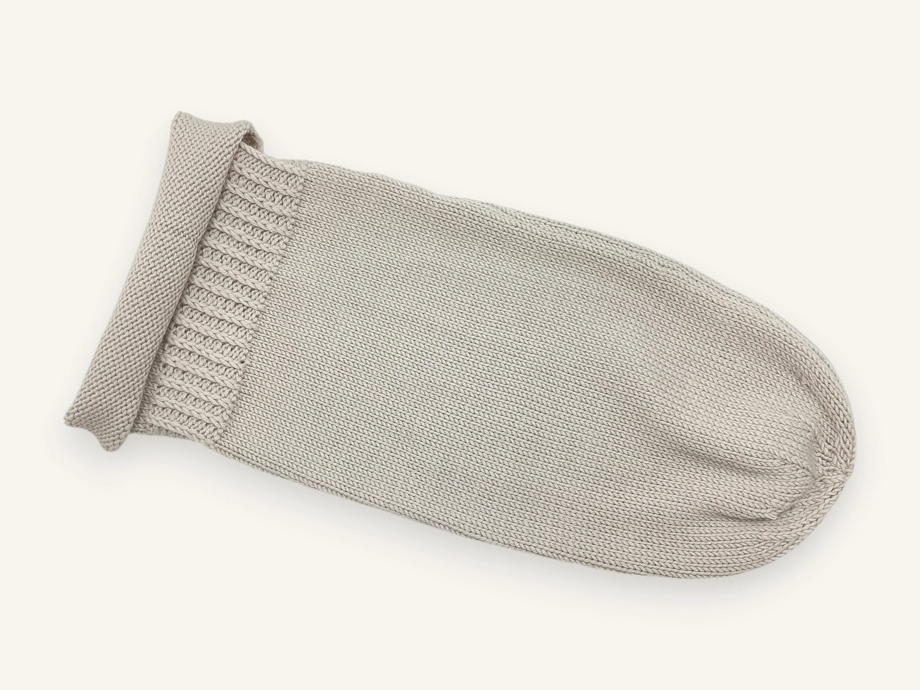 Cocon bébé et bonnet en laine mérinos - Cocoon beige