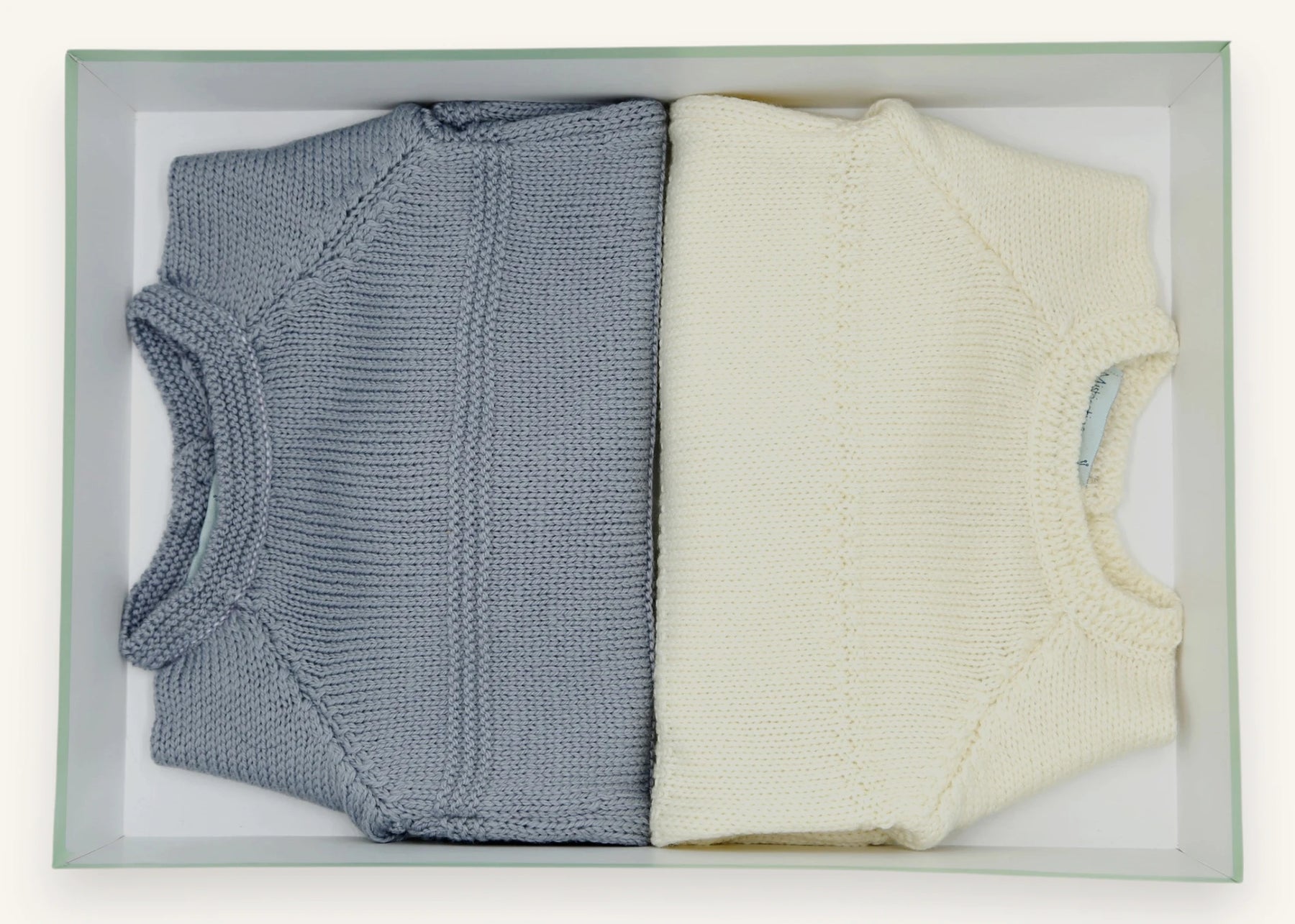 Coffret Complicité - Deux brassières bébé en laine mérinos