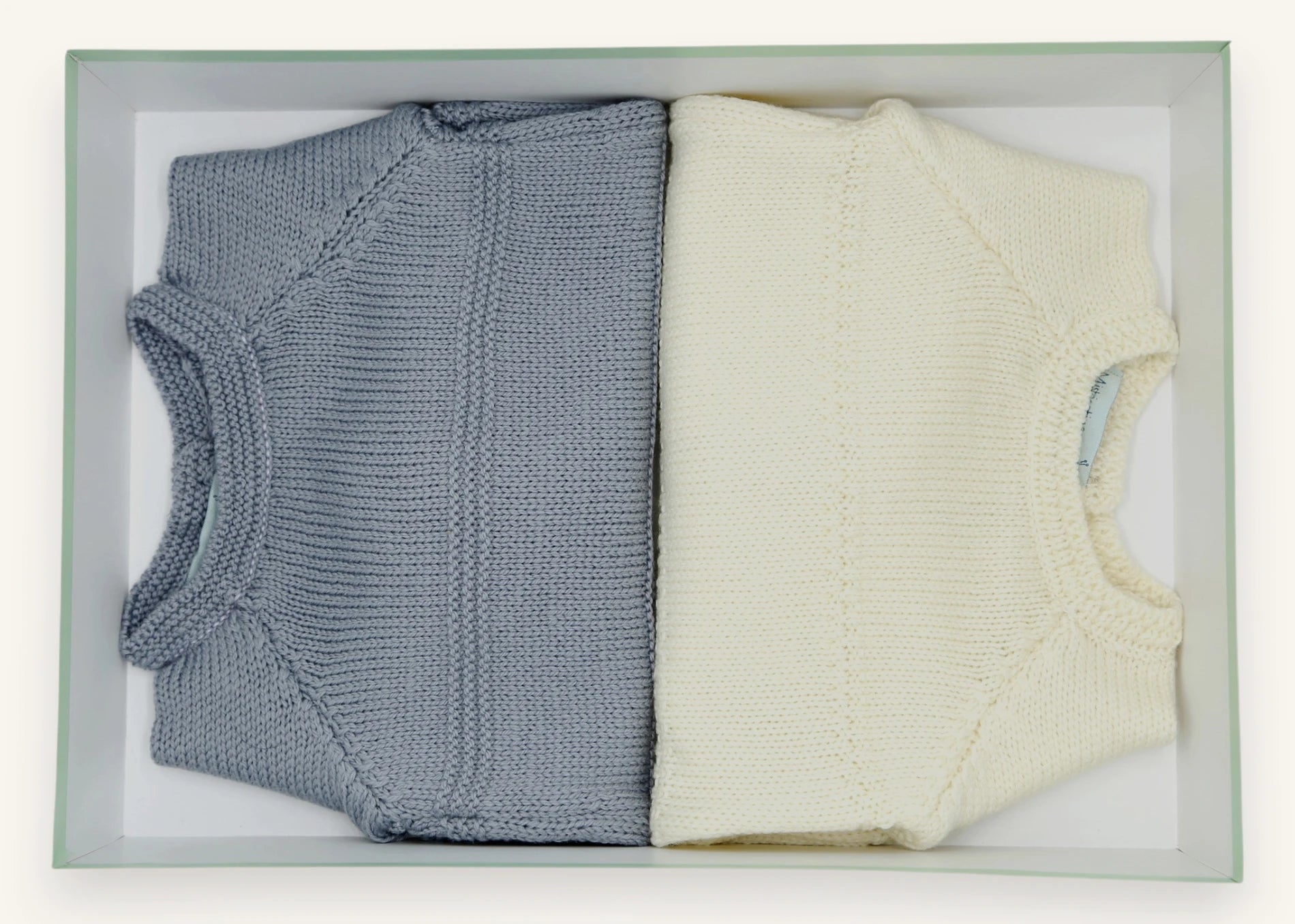 Coffret Complicité - Deux brassières bébé en laine mérinos