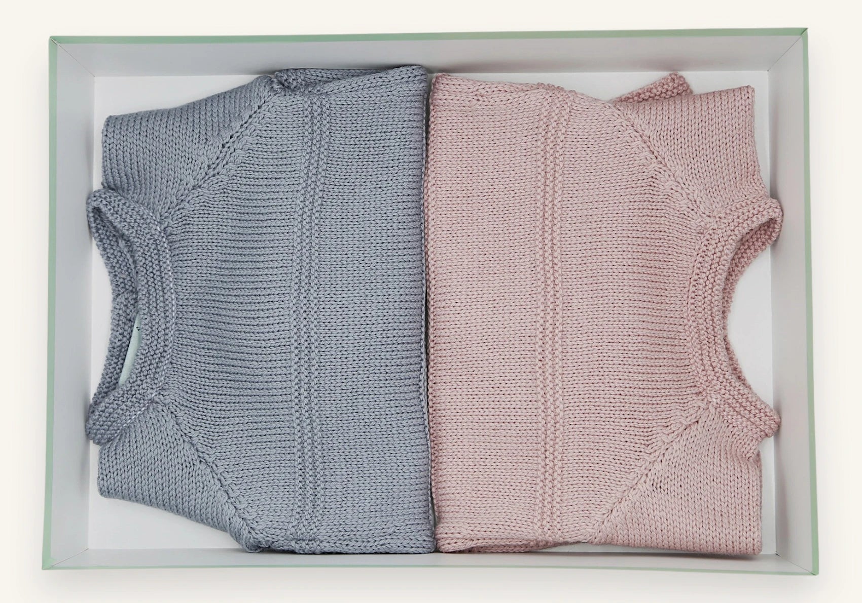 Coffret Complicité - Deux brassières bébé en laine mérinos
