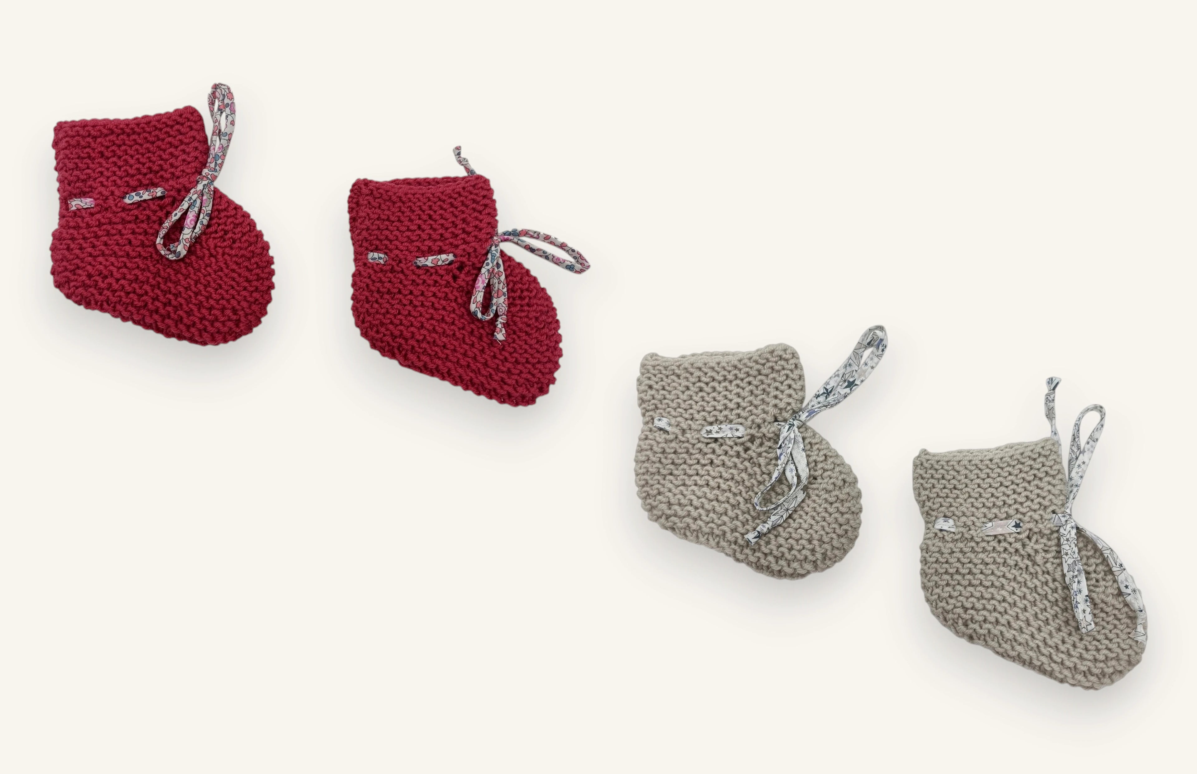 Coffret chaussons bébé laine