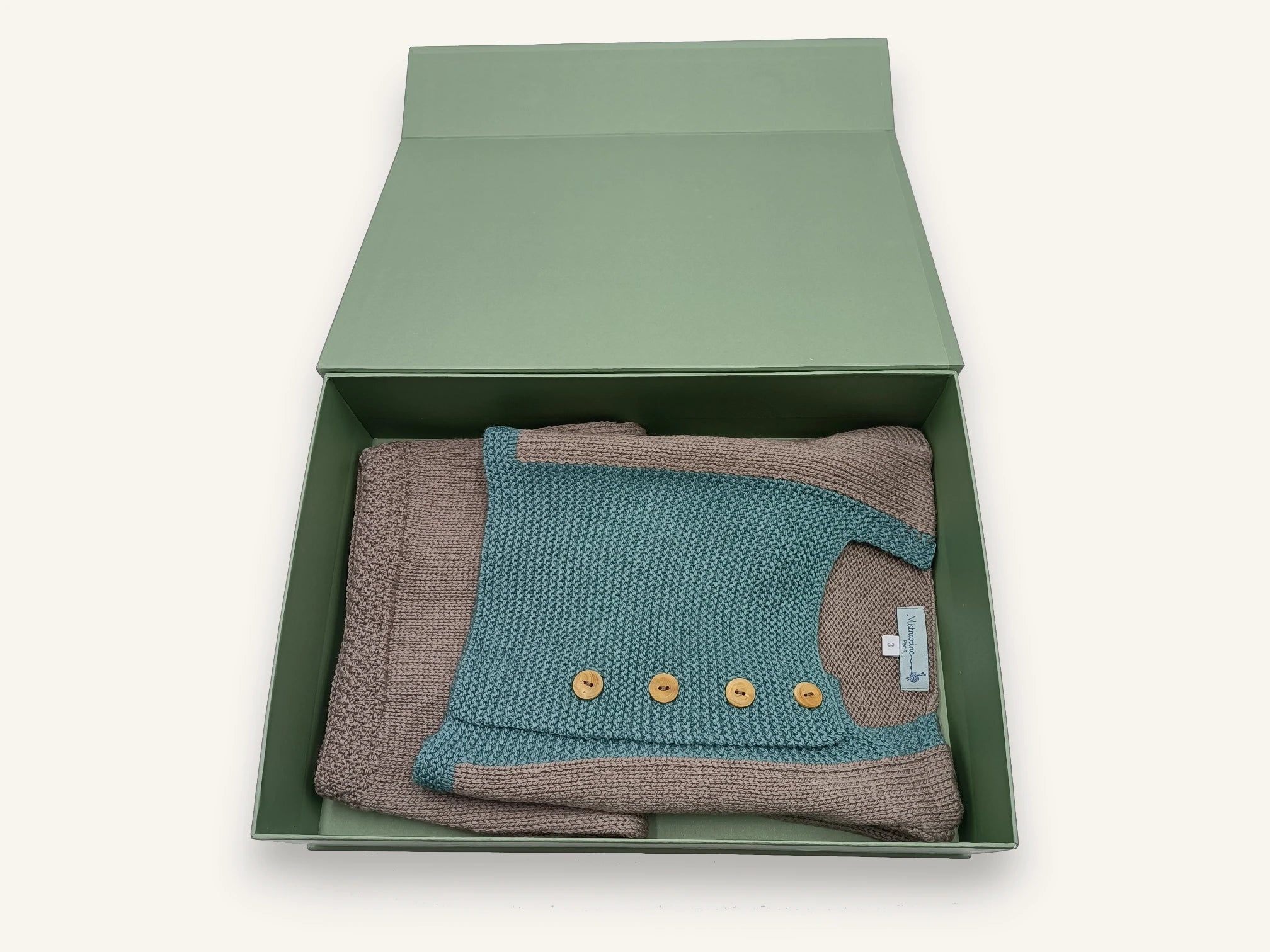 Tenue de naissance en tricot - Harmonie