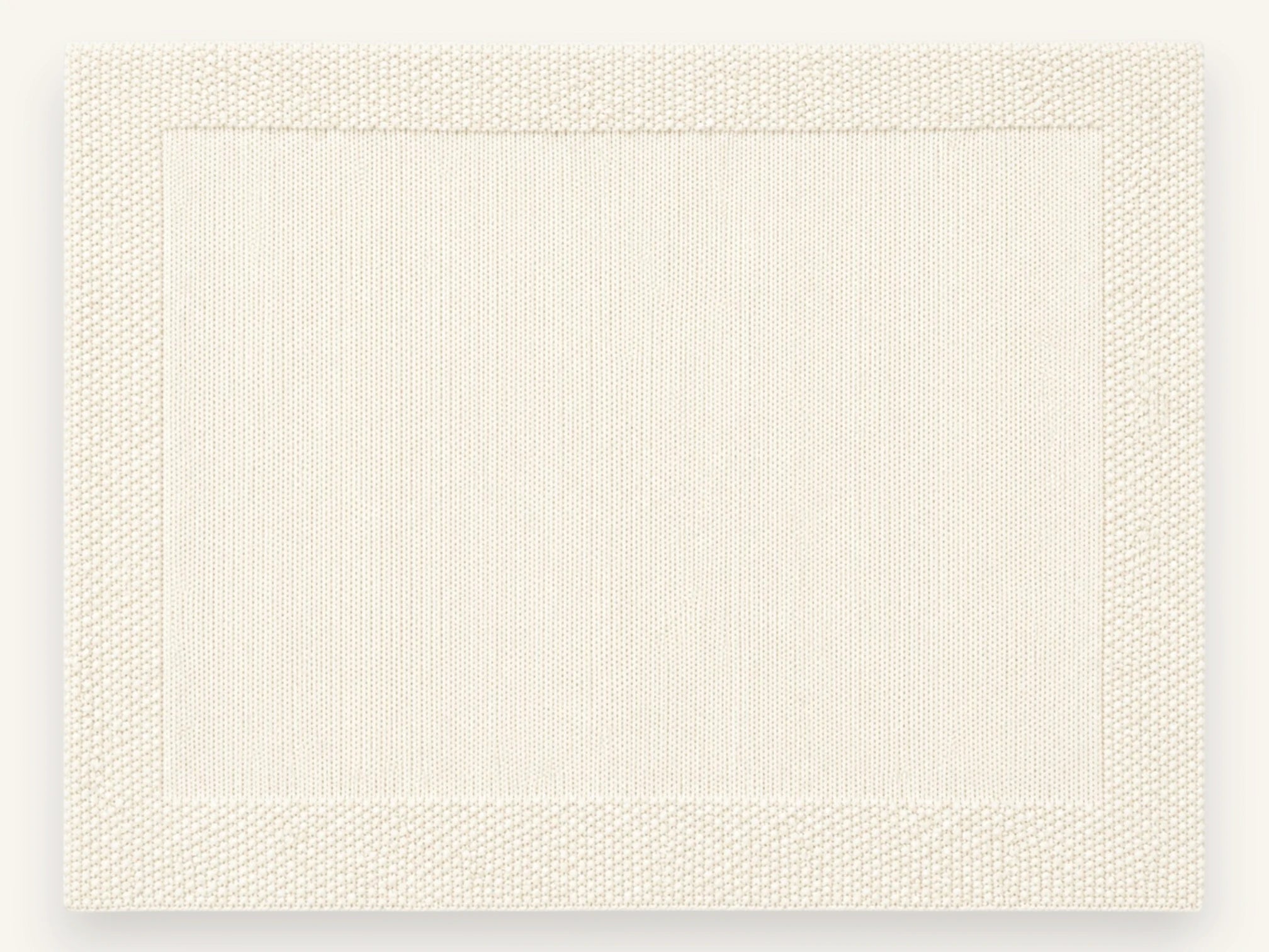 Trousseau de naissance laine mérinos - Bonheur écru