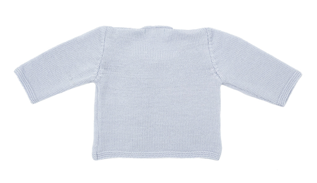 Gilet bébé Tichat lilas laine mérinos