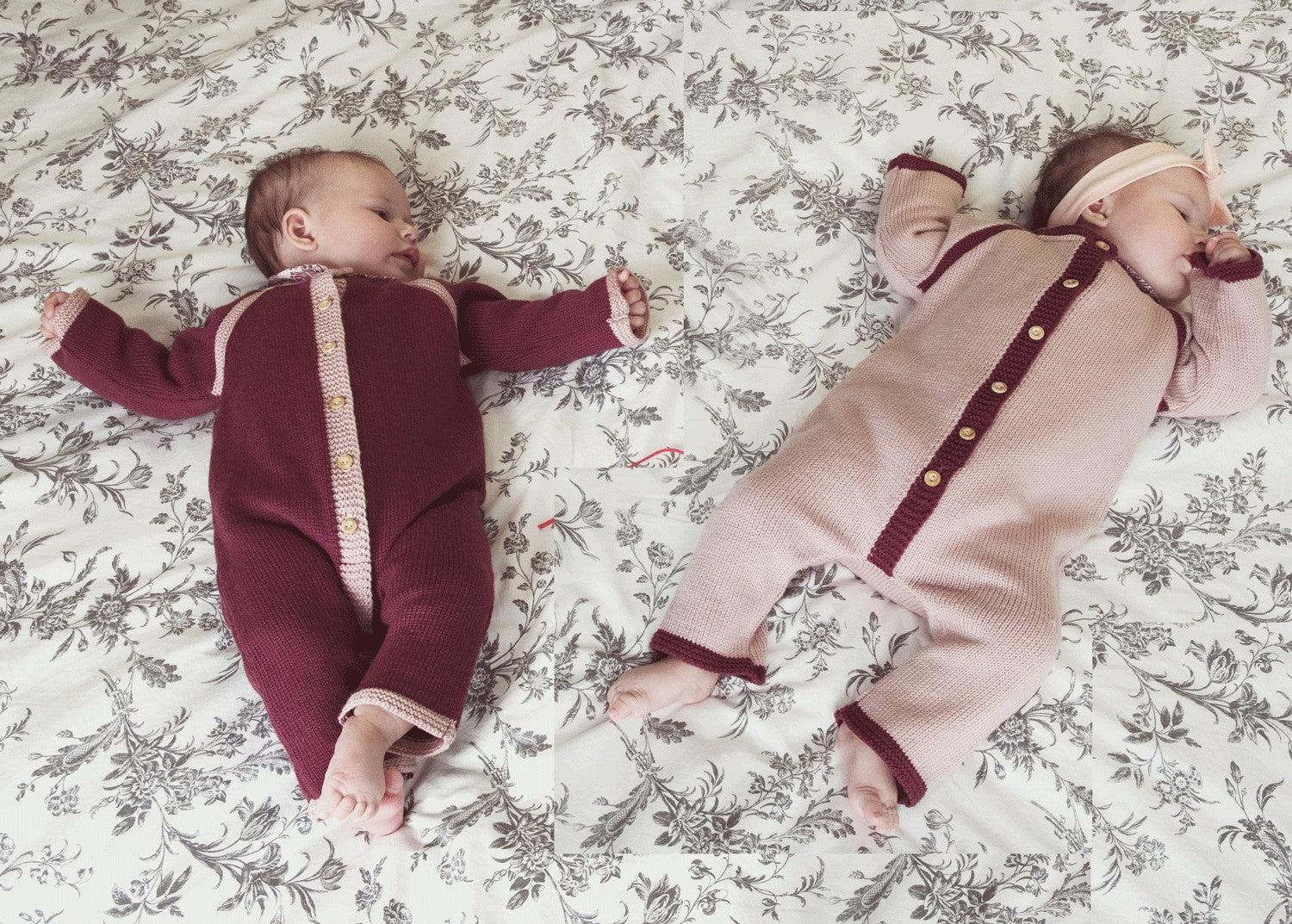 Combinaison bébé Inès laine mérinos