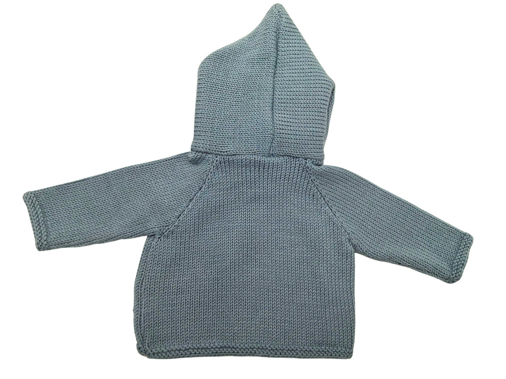 Paletot bébé en laine mérinos - céladon