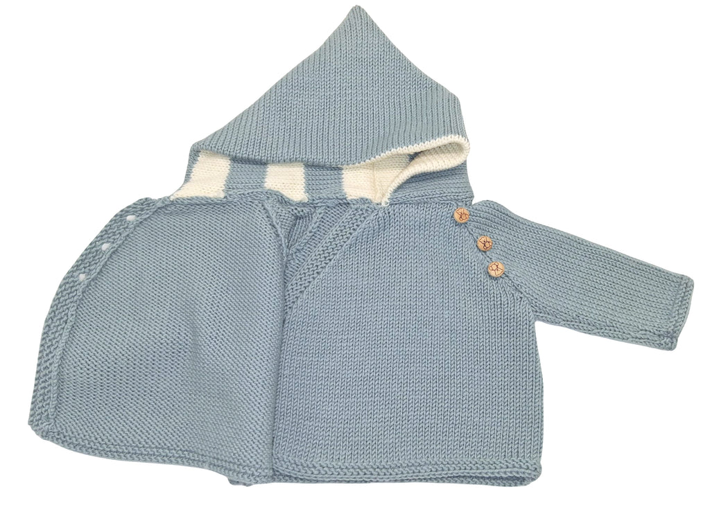 Ensemble bébé en tricot laine mérinos - Céladon