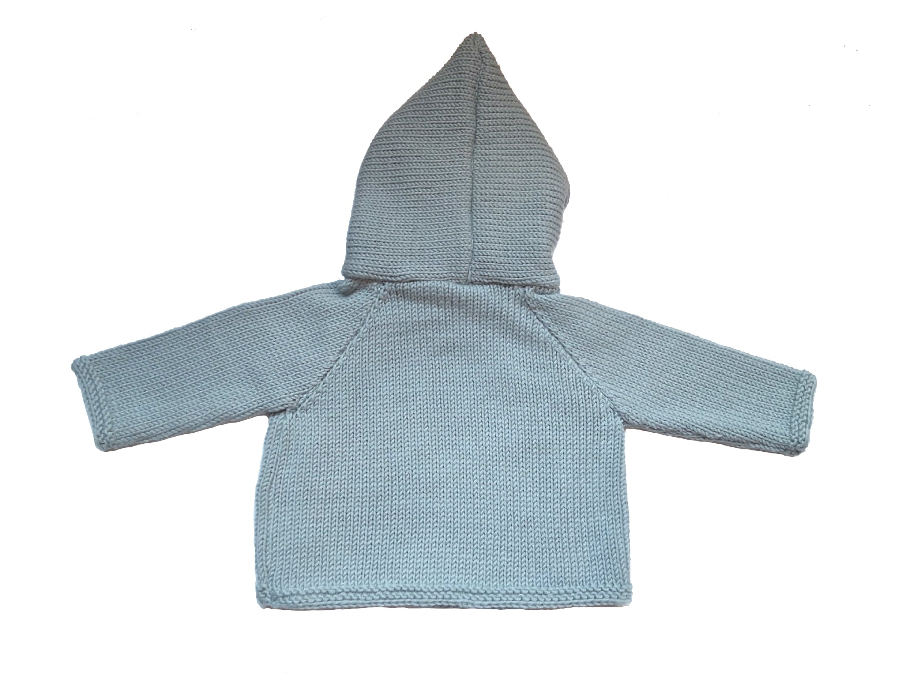 Paletot bébé en tricot laine mérinos - Nono céladon