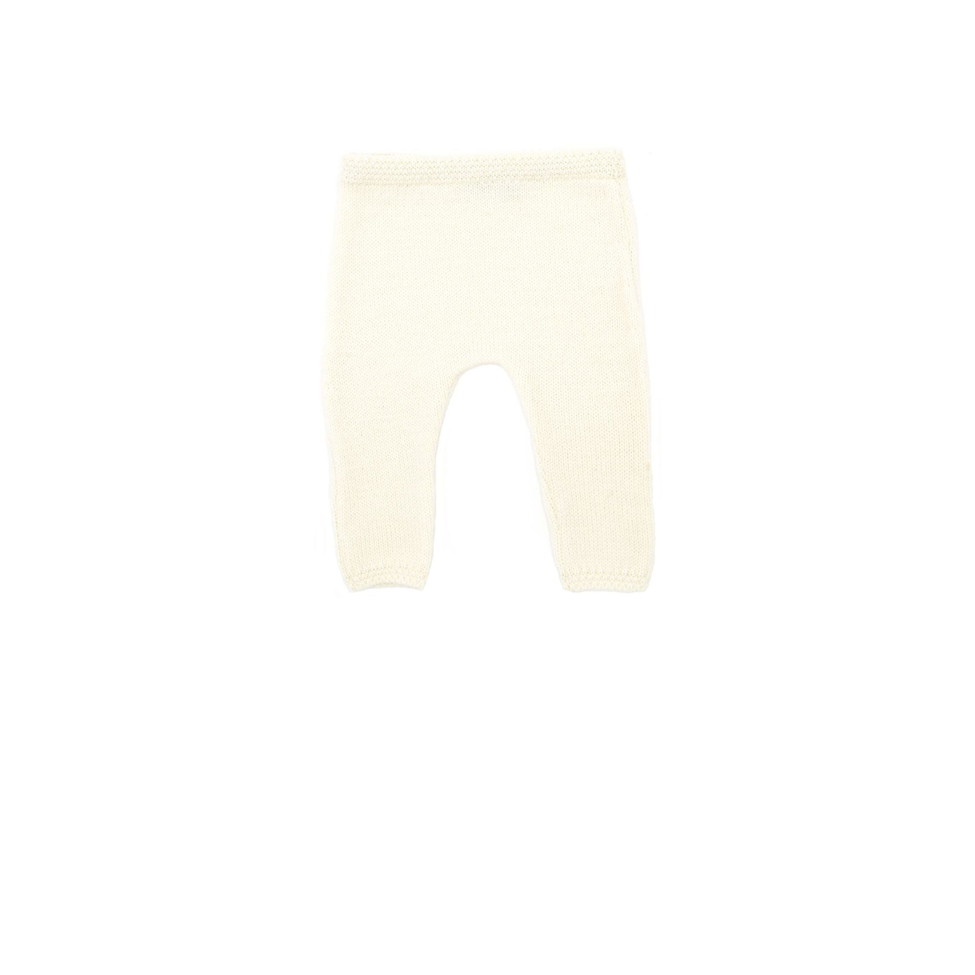 Pantalon bébé Chacha écru laine mérinos