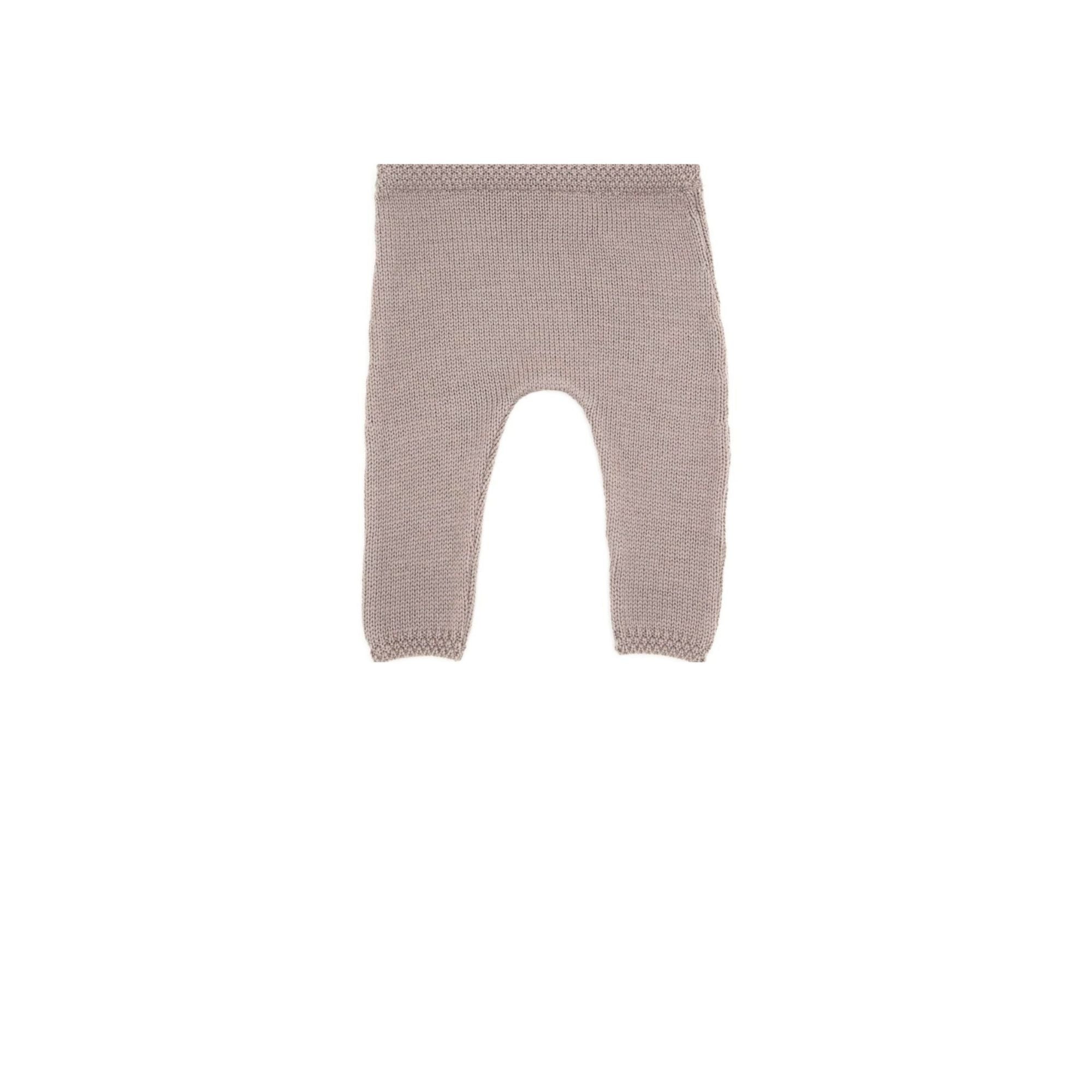 Pantalon bébé Chacha taupe laine mérinos