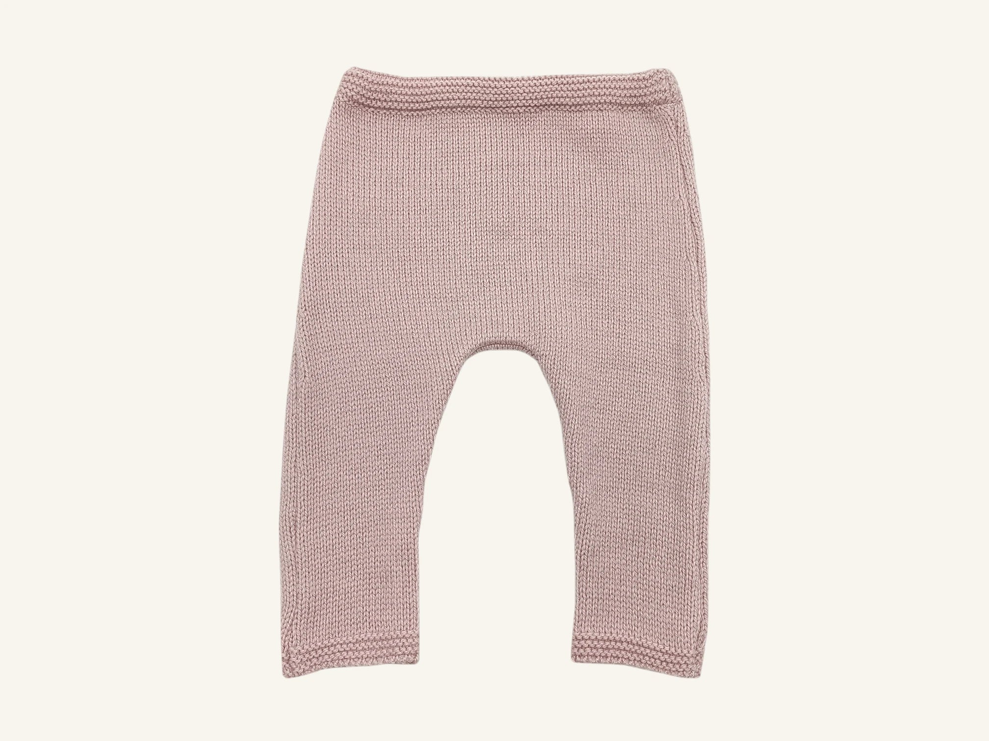 Merino wool baby girl pants – Chachou pink