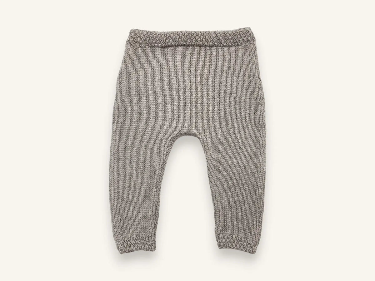 Pantalon bébé laine mérinos - Chacha - taupe